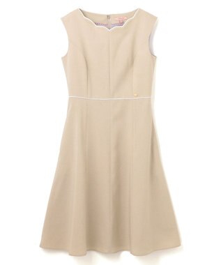 TOCCA 【大人百花掲載】【洗える！】AFTERNOON ドレス ベージュ系