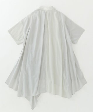 POLS MINIストライプ チュニック ライトグレイ