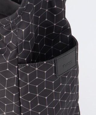 Y'SACCS キュービック×ポイントドット　2WAYトート＆ショルダー　Mサイズ ブラック