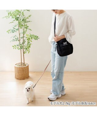 PET PARADISE Lee スクエアキルティング お散歩 バッグ ブラック