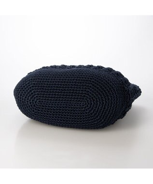 UNBILLION カシュカシュ cachecache / 柄編みベーシックトート カゴバッグ ネイビー