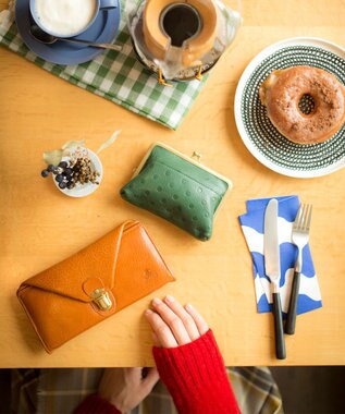 FOLNA RD ヌメオイルシュリンク 差し込み金具 長財布 キャメル