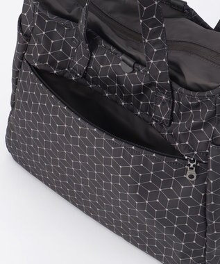 Y'SACCS キュービック×ポイントドット　2WAYトート＆ショルダー　Mサイズ ブラック