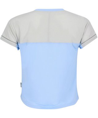 CW-X 【WOMEN】 CW-X ランニングシャツ メッシュ素材 涼しい着ごこち スポーツウェア 半袖 3分袖 レディース DLY163 /ワコール サックス