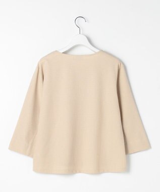 J.PRESS LADIES ラメ針抜き カットソー ベージュ系