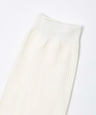 WEGO 細リブハイソックス オフホワイト