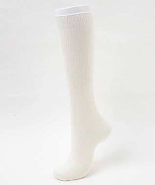 WEGO 細リブハイソックス オフホワイト