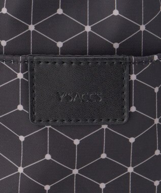 Y'SACCS キュービック×ポイントドット　2WAYトート＆ショルダー　Mサイズ ブラック