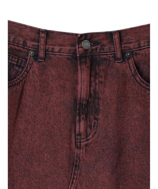 Green Parks ・ＳＵＧＡＲ　ＳＰＯＯＮ　カラーデニムスカート Red