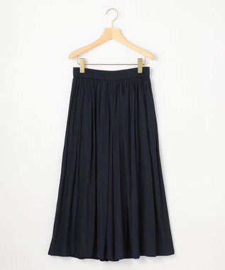 組曲 【秋のNEWカラー追加】ギャザーライトデシン パンツ ネイビー系