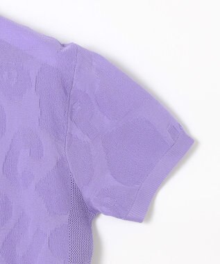 PW CIRCULUS 【手洗い可能】【WOMEN】アニマルドットニットモック ゴルフウェア レディース パープル系