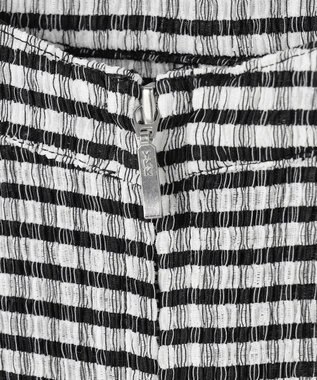 uncrave ギンガムチェック ジレブラウス ブラック×ホワイト