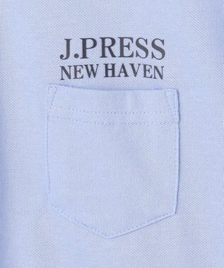 J.PRESS KIDS 【140-170cm】ダブルライン カラー 半袖ポロシャツ ライトブルー