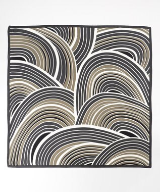 自由区 【SHIHOさん着用】マルチカラーシルク スカーフ セピア