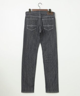 JOSEPH ABBOUD 【サスティナブル】ランダムストライプストレッチデニム ネイビー系1