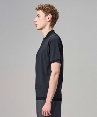 JOSEPH HOMME 【新柄】リュクスレーヨンボーダー　ポロニット グレー系1