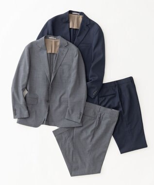 GOTAIRIKU 新色追加/セットアップ対応【ウォッシャブル/シワになりにくい/ストレッチ】ウォッシャブル ウールジャケット(25年モデル) 25年新色/ライトグレー系