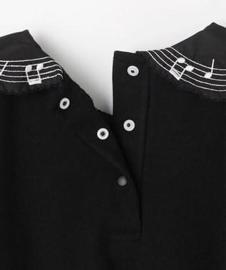 ANY KIDS 音符ブラウス ブラック