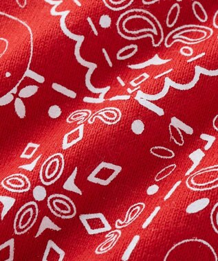 MIKI HOUSE HOT BISCUITS バンダナ風柄スタイ 赤