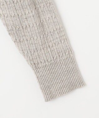 JOSEPH ABBOUD 【キングサイズ・オリジナルオーガニックコットン使用】JOE COTTONニット パーカー ベージュ系