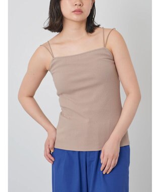 Green Parks カップ付きマルチストラップキャミ Mocha