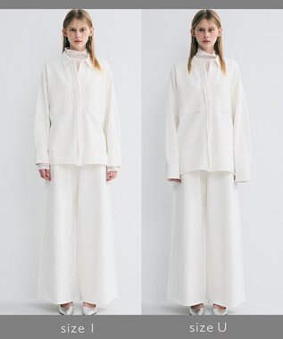 uncrave スウェットライクニット CPOシャツ オフ