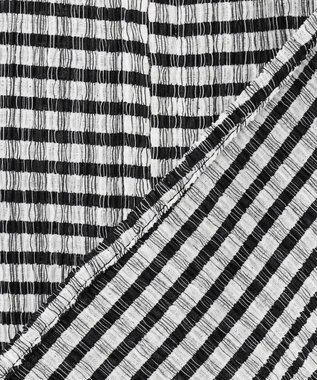 uncrave ギンガムチェック ジレブラウス ブラック×ホワイト