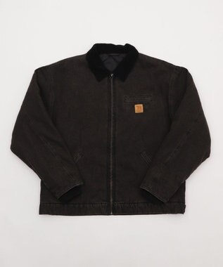 WEGO 【ユニセックス着用ITEM/MLサイズ展開】ワーカーズキルティングZIPジャケット デニムブラックソノタ