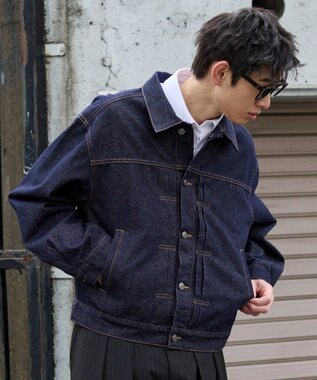 WEGO 【ユニセックス着用ITEM】リジットデニムジャケット デニムインディゴ