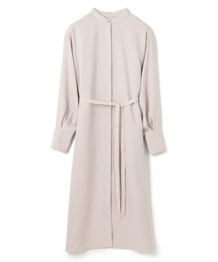 JOSEPH 【洗える】ノーブルサテン　シャツドレス Beige