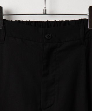 WEGO 刺繍ラインワイドスラックス ブラック