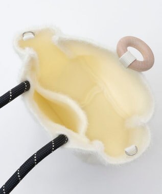 TRICOTE MINKY RING BAG／ミンキーリングバッグ 90WHITE
