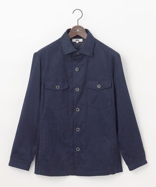 JOSEPH ABBOUD 【キングサイズ】ナチュラルダイスウェード ネイビー系