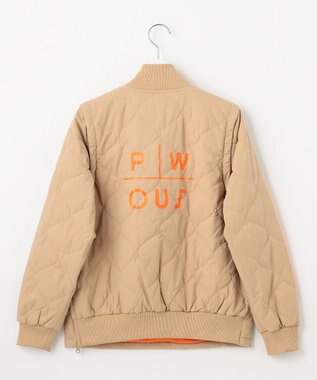 PW CIRCULUS 【ベストにもなる！袖2WAY】【WOMEN】ひょうたんキルティング中綿ブルゾン ベージュ系