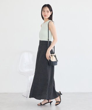 earth music&ecology 前後2WAYスリット釦タンクトップ Mint