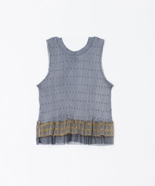 TRICOTE リブノースリーブニット 95GRAY