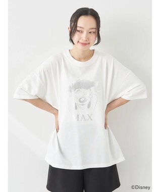 earth music&ecology Ｇｏｏｆｙ＆Ｍａｘ／箔プリントＴｅｅ Silver