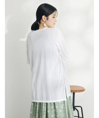 CRAFT STANDARD BOUTIQUE シアーニットトッパーカーディガン Off White