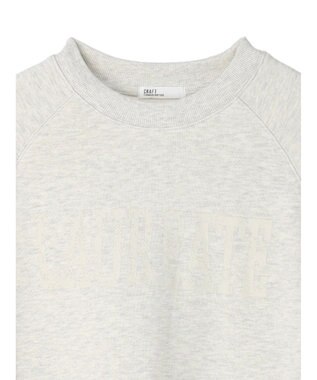 CRAFT STANDARD BOUTIQUE プリント裏毛ビッグプルオーバー Oatmeal
