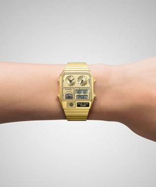 CITIZEN 【レトロなアナデジ限定モデル】Metallic ANA-DIGI TEMP（メタリック アナデジテンプ）JG2101-51H ゴールド