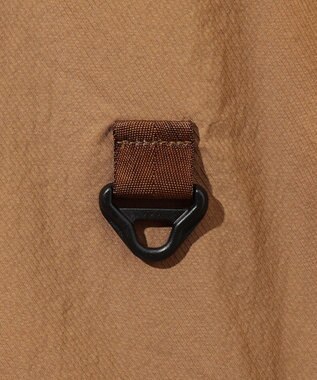 JOSEPH ABBOUD MOUNTAIN 【軽量】ハイパワーストレッチカルゼ ノーカラーアウトドアブルゾン キャメル系