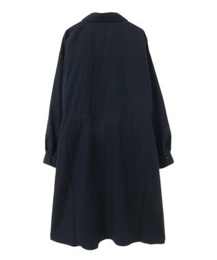 Green Parks ミディ丈ミリタリーシャツワンピース Dark Navy