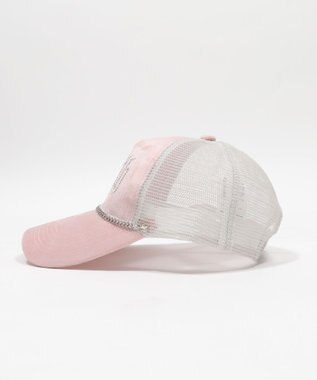 WEGO チェーンベロアメッシュキャップ ピンク