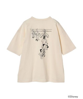 earth music&ecology Ｇｏｏｆｙ＆Ｍａｘ／バックプリントねずみＴｅｅ Ivory