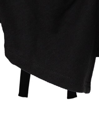 WEGO フロントギャザーＷジップロンＴ ブラック