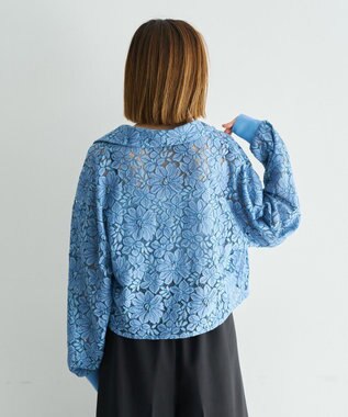 YECCA VECCA [2SET]キャミレイヤードレースシャツ Blue