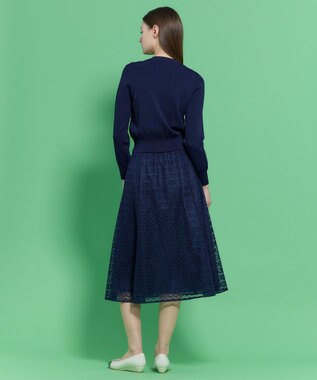 TOCCA CRYSTAL LABYRINTH スカート ネイビー系