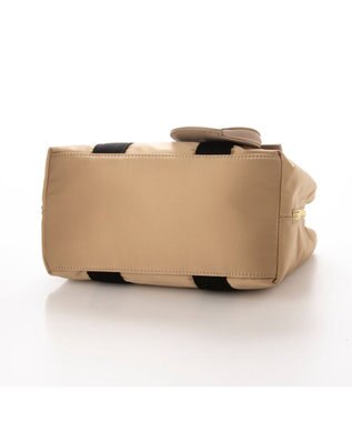 UNBILLION cachecache 3層サイフ機能付きナイロンボストン ベージュ