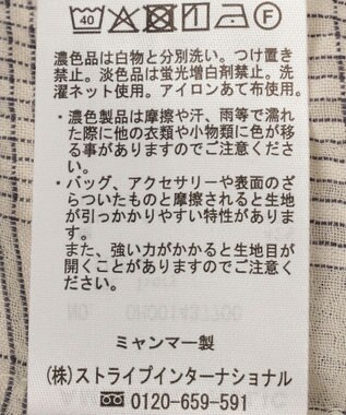 AMERICAN HOLIC シアーチェックショート丈シャツ Ivory