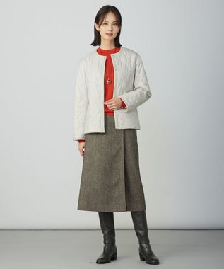 J.PRESS LADIES S 【WEB限定カラーあり】コンパクトタフタキルティング ブルゾン アイボリー系